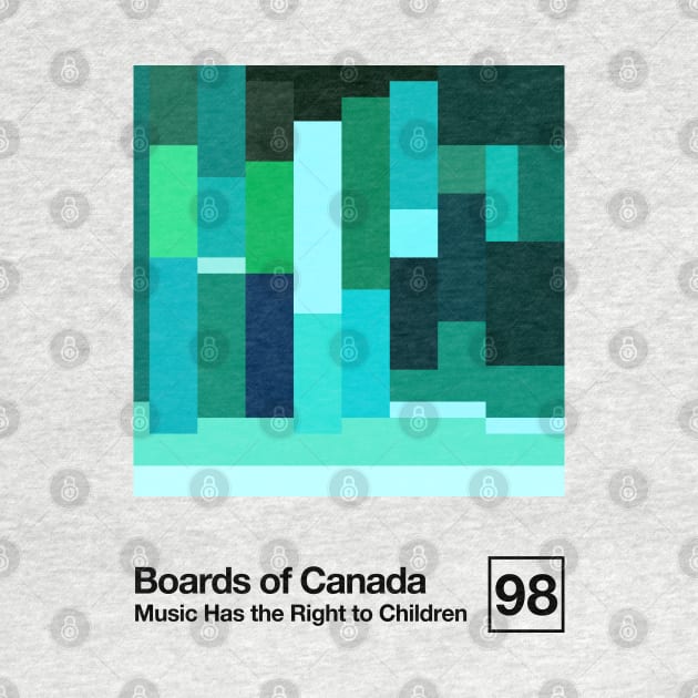 Music Has The Right To Children / Minimal Style Graphic Artwork Design by saudade